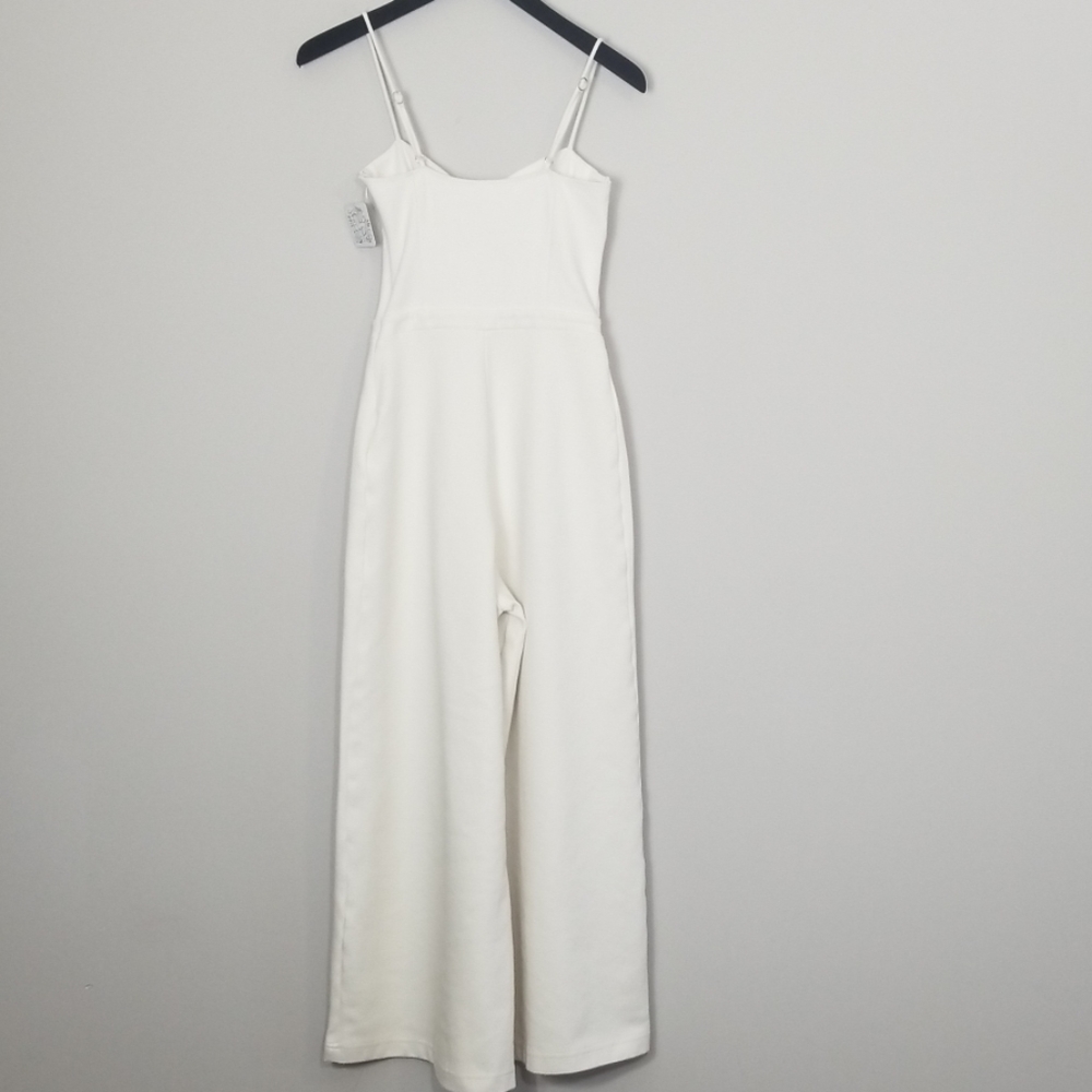 Free People Ava White Textured Jumpsuit - Picture 6 of 8
